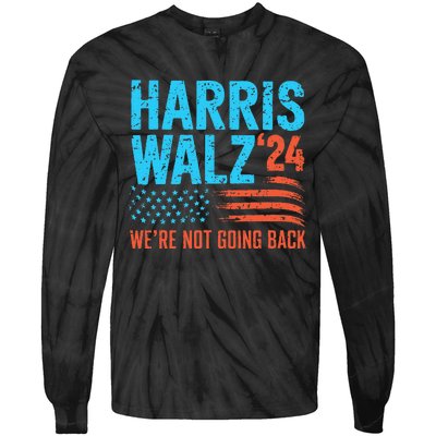 Harris Walz 2024 Election Kamala Harris Tim Waltz 2024 Tie-Dye Long Sleeve Shirt