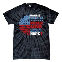 Harris Walz 2024 Peace Love Equality Diversity Hope Lgbt Tie-Dye T-Shirt