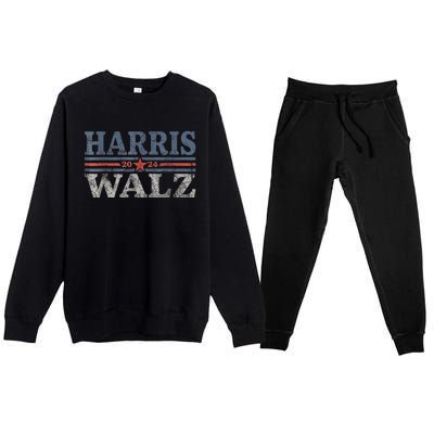 Harris Waltz 2024 Election Kamala Harris Tim Waltz 2024 Premium Crewneck Sweatsuit Set