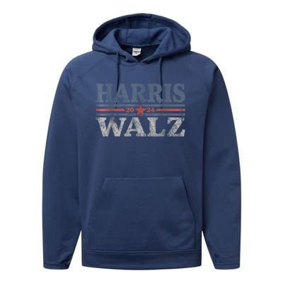 Harris Waltz 2024 Election Kamala Harris Tim Waltz 2024 Performance Fleece Hoodie