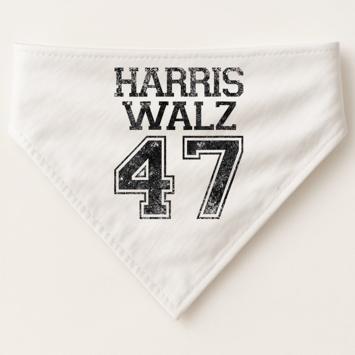 Harris Walz 2024 Campaign For President Vintage Harris Waltz USA-Made Doggie Bandana