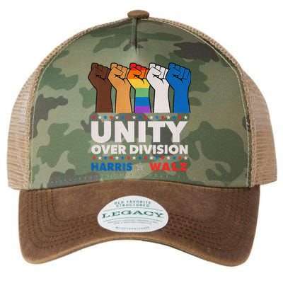 Harris Waltz 2024 Unity Over Division Legacy Tie Dye Trucker Hat