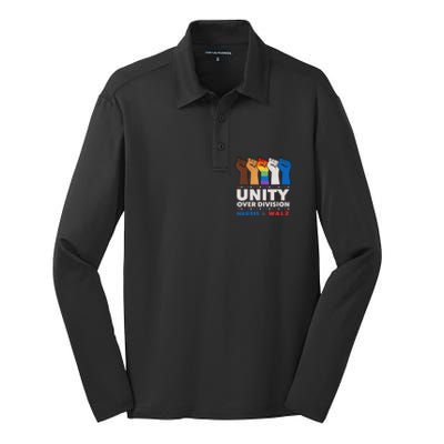 Harris Waltz 2024 Unity Over Division Silk Touch Performance Long Sleeve Polo