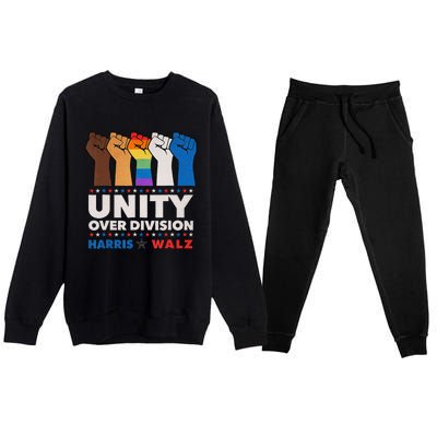 Harris Waltz 2024 Unity Over Division Premium Crewneck Sweatsuit Set