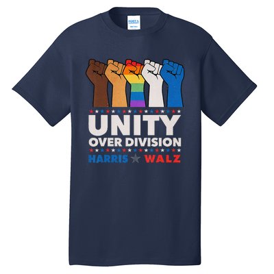 Harris Waltz 2024 Unity Over Division Tall T-Shirt