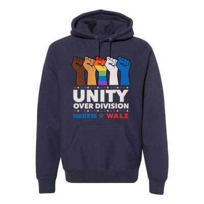 Harris Waltz 2024 Unity Over Division Premium Hoodie