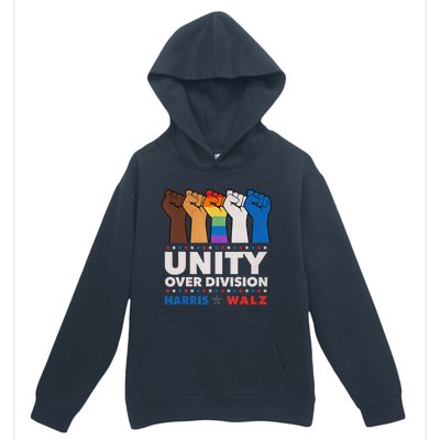 Harris Waltz 2024 Unity Over Division Urban Pullover Hoodie