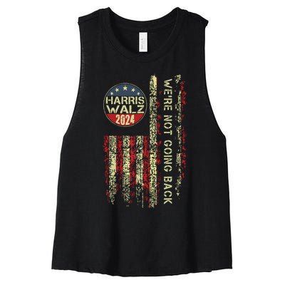 Harris Waltz 2024 Election Kamala Harris Tim Waltz 2024 Women's Racerback Cropped Tank