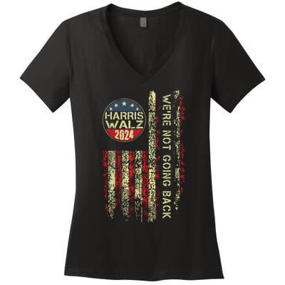 Harris Waltz 2024 Election Kamala Harris Tim Waltz 2024 Women's V-Neck T-Shirt