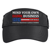Harris Walz 2024 Mind Your Own Damn Business Adult Drive Performance Visor