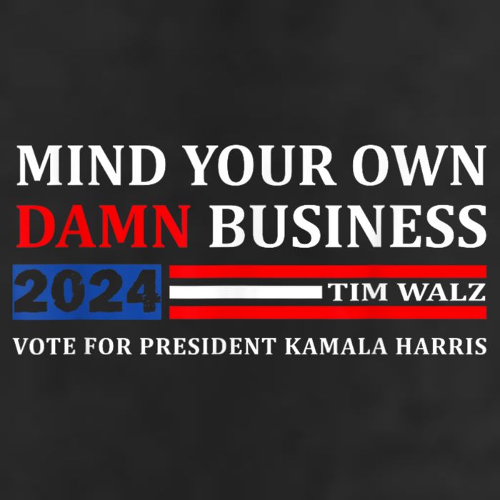 Harris Walz 2024 Mind Your Own Damn Business Adult Drive Performance Visor