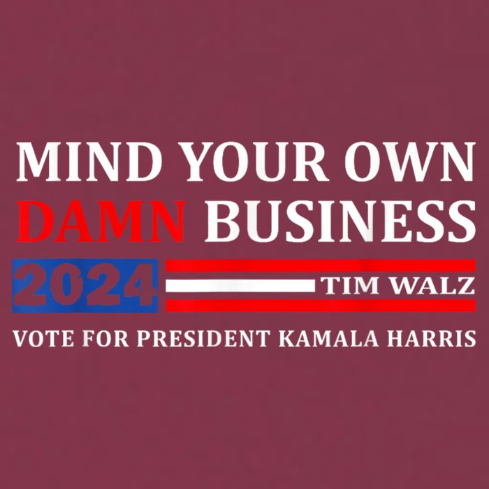 Harris Walz 2024 Mind Your Own Damn Business 16oz Travel Tumbler