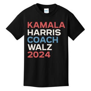 Harris Waltz 2024 Kamala Harris Coach Walz 2024 Kids T-Shirt