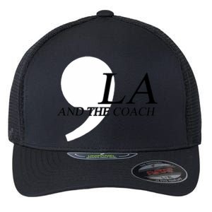 Harris Walz 2024 Comma La And The Coach Flexfit Unipanel Trucker Cap