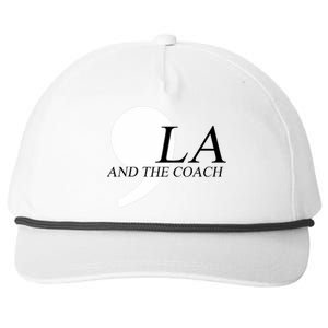 Harris Walz 2024 Comma La And The Coach Snapback Five-Panel Rope Hat