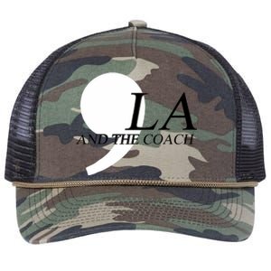 Harris Walz 2024 Comma La And The Coach Retro Rope Trucker Hat Cap