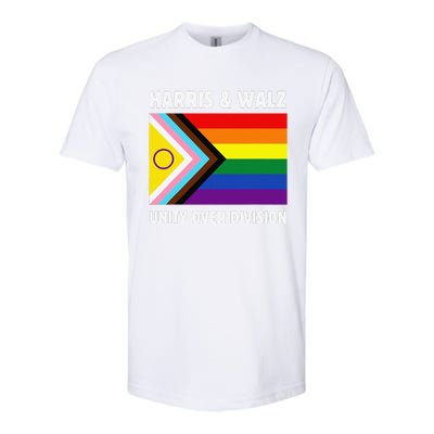 Harris Waltz 2024 Unity Over Division Gay Rights Softstyle® CVC T-Shirt