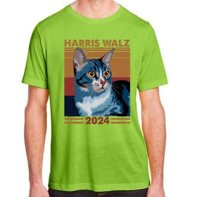 Harris Walz 2024 Funny Cat Election Kamala Harris Gift Adult ChromaSoft Performance T-Shirt