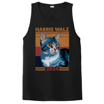 Harris Walz 2024 Funny Cat Election Kamala Harris Gift PosiCharge Competitor Tank