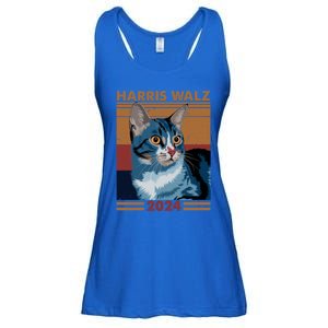 Harris Walz 2024 Funny Cat Election Kamala Harris Gift Ladies Essential Flowy Tank