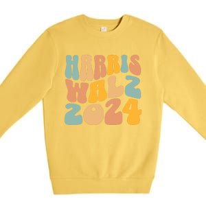 Harris Walz 2024 For President Kamala Harris Democrat Premium Crewneck Sweatshirt