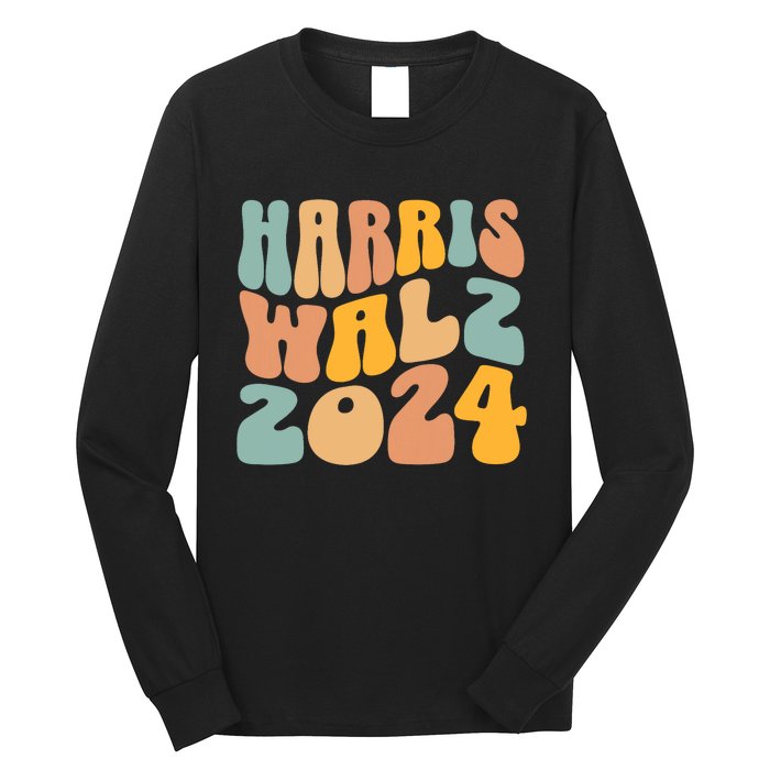 Harris Walz 2024 For President Kamala Harris Democrat Long Sleeve Shirt