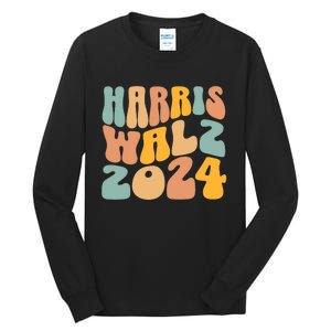 Harris Walz 2024 For President Kamala Harris Democrat Tall Long Sleeve T-Shirt