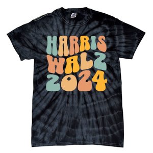 Harris Walz 2024 For President Kamala Harris Democrat Tie-Dye T-Shirt