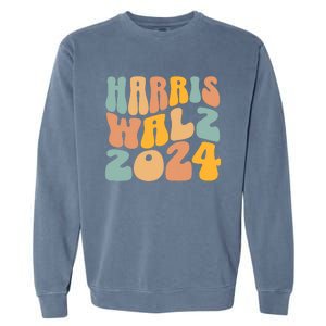 Harris Walz 2024 For President Kamala Harris Democrat Garment-Dyed Sweatshirt