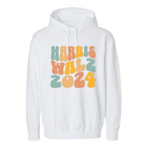 Harris Walz 2024 For President Kamala Harris Democrat Garment-Dyed Fleece Hoodie