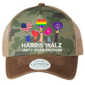 Harris Waltz 2024 Unity Over Division Kamala Harris Tim Walz Legacy Tie Dye Trucker Hat