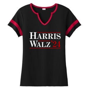 Harris Walz 2024 Ladies Halftime Notch Neck Tee