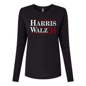 Harris Walz 2024 Womens Cotton Relaxed Long Sleeve T-Shirt