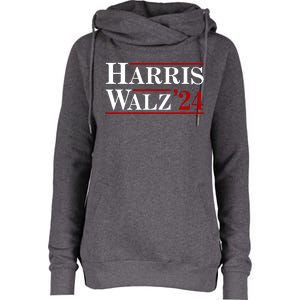 Harris Walz 2024 Womens Funnel Neck Pullover Hood