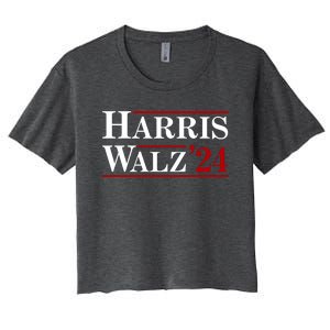 Harris Walz 2024 Women's Crop Top Tee