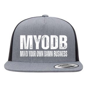 Harris Walz 2024 Mind Your Own Damn Business Flat Bill Trucker Hat