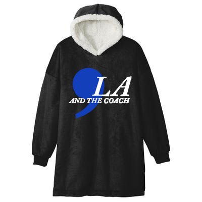 Harris Walz 2024 Comma La And The Coach Hooded Wearable Blanket