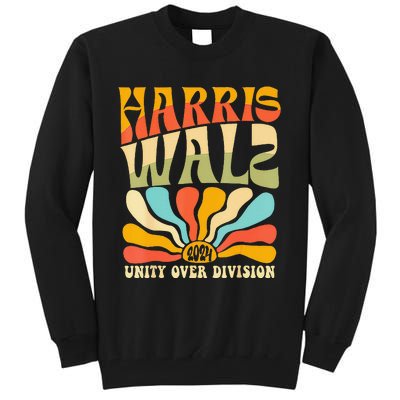 Harris Waltz 2024 Unity Over Division Harris Waltz 2024 Over Tall Sweatshirt