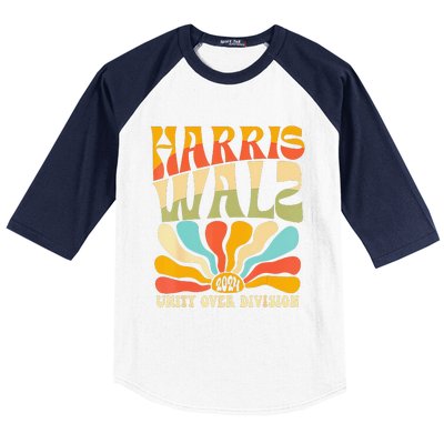 Harris Waltz 2024 Unity Over Division Harris Waltz 2024 Over Baseball Sleeve Shirt