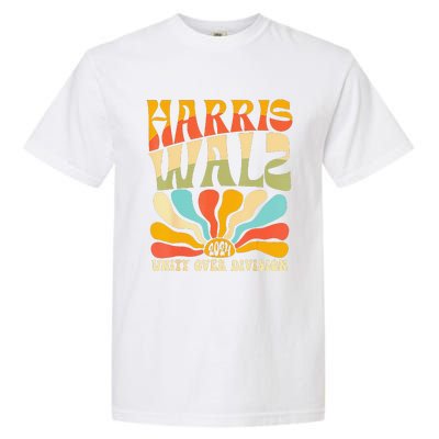 Harris Waltz 2024 Unity Over Division Harris Waltz 2024 Over Garment-Dyed Heavyweight T-Shirt