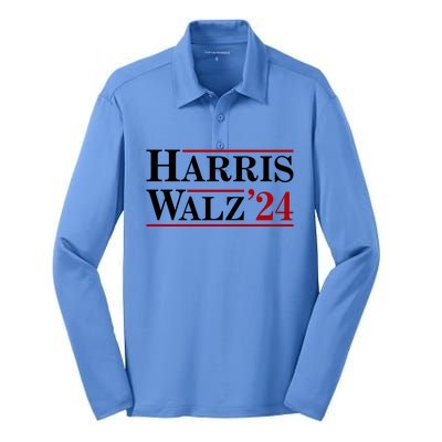 Harris Walz 2024 Silk Touch Performance Long Sleeve Polo