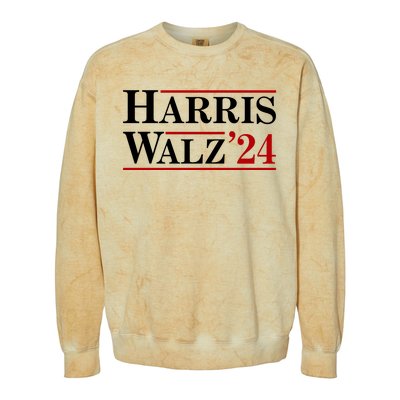 Harris Walz 2024 Colorblast Crewneck Sweatshirt