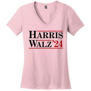 Harris Walz 2024 Women's V-Neck T-Shirt