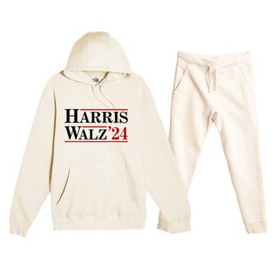 Harris Walz 2024 Premium Hooded Sweatsuit Set