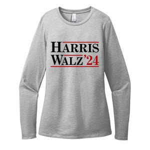 Harris Walz 2024 Womens CVC Long Sleeve Shirt