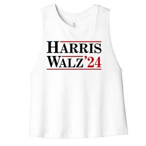 Harris Walz 2024 Women's Racerback Cropped Tank