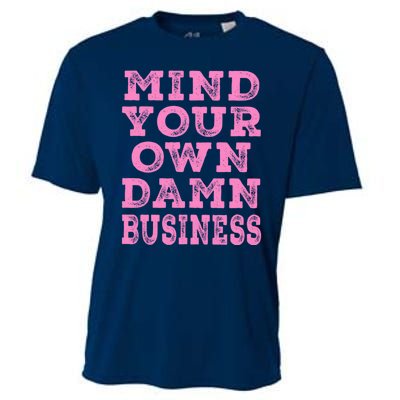 Harris Walz 2024 Mind Your Own Damn Business Cooling Performance Crew T-Shirt