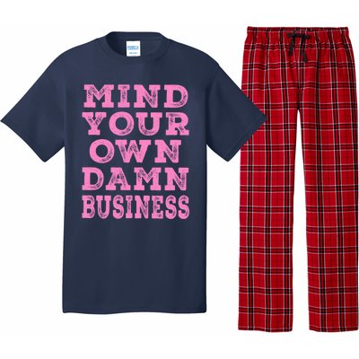 Harris Walz 2024 Mind Your Own Damn Business Pajama Set