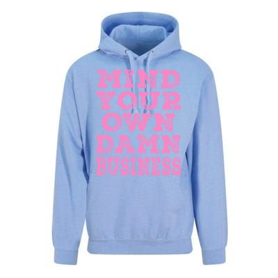 Harris Walz 2024 Mind Your Own Damn Business Unisex Surf Hoodie