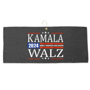 Harris Walz 2024 Make America Kind Again Harris Waltz Quote Large Microfiber Waffle Golf Towel